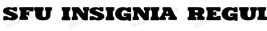 SFU Insignia Regular字体转换